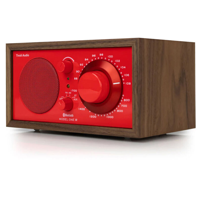 Tivoli Model One BT AM/FM Bluetooth Colour Collection Table Radio Poppy Red image number 2